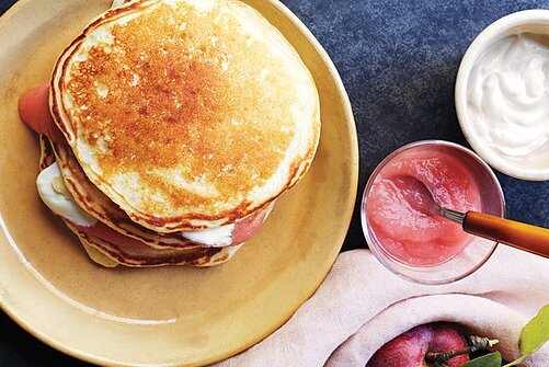 Martha Stewart’s Applesauce Pancakes