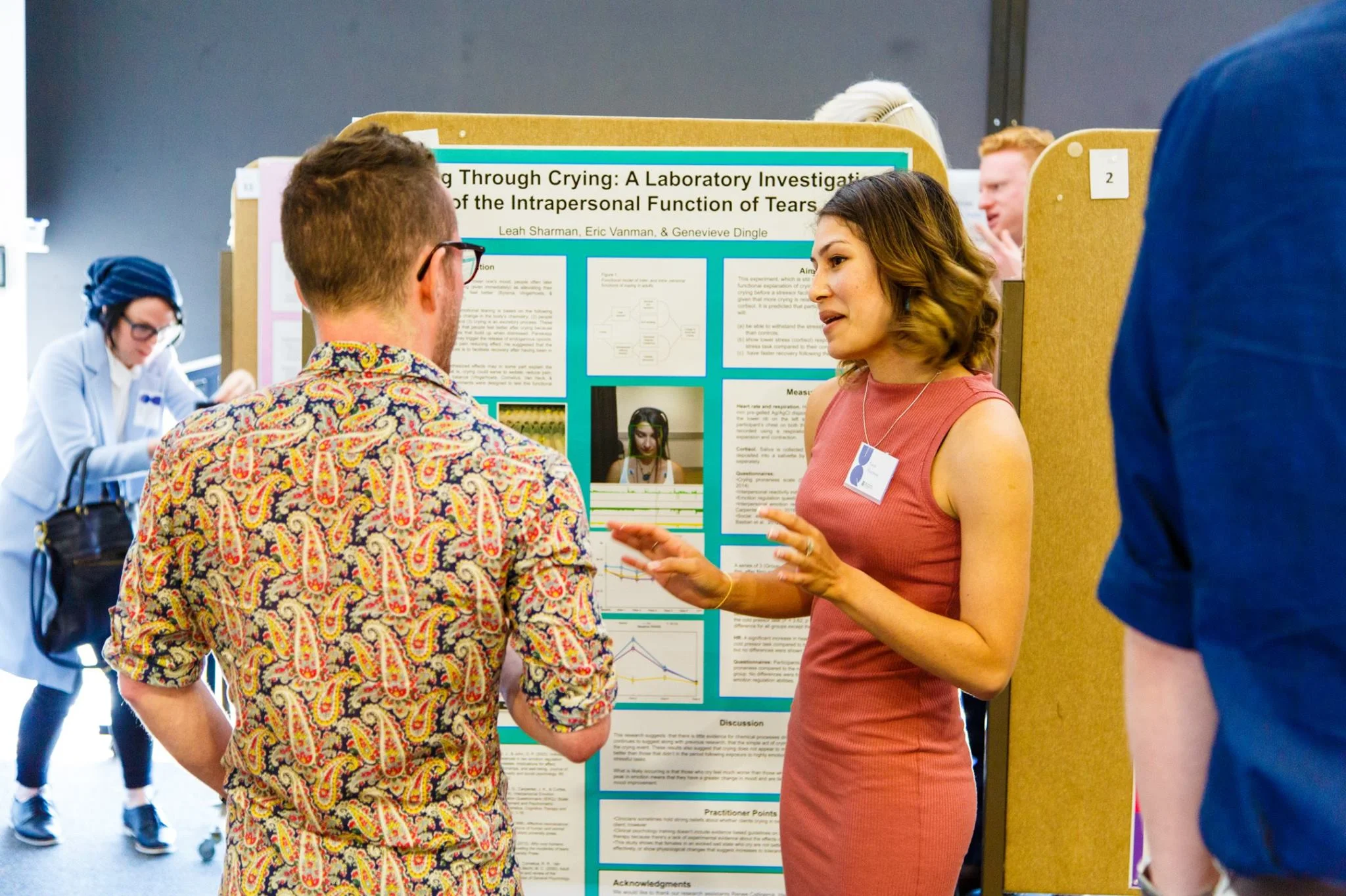 Leah presents her recent research on crying.