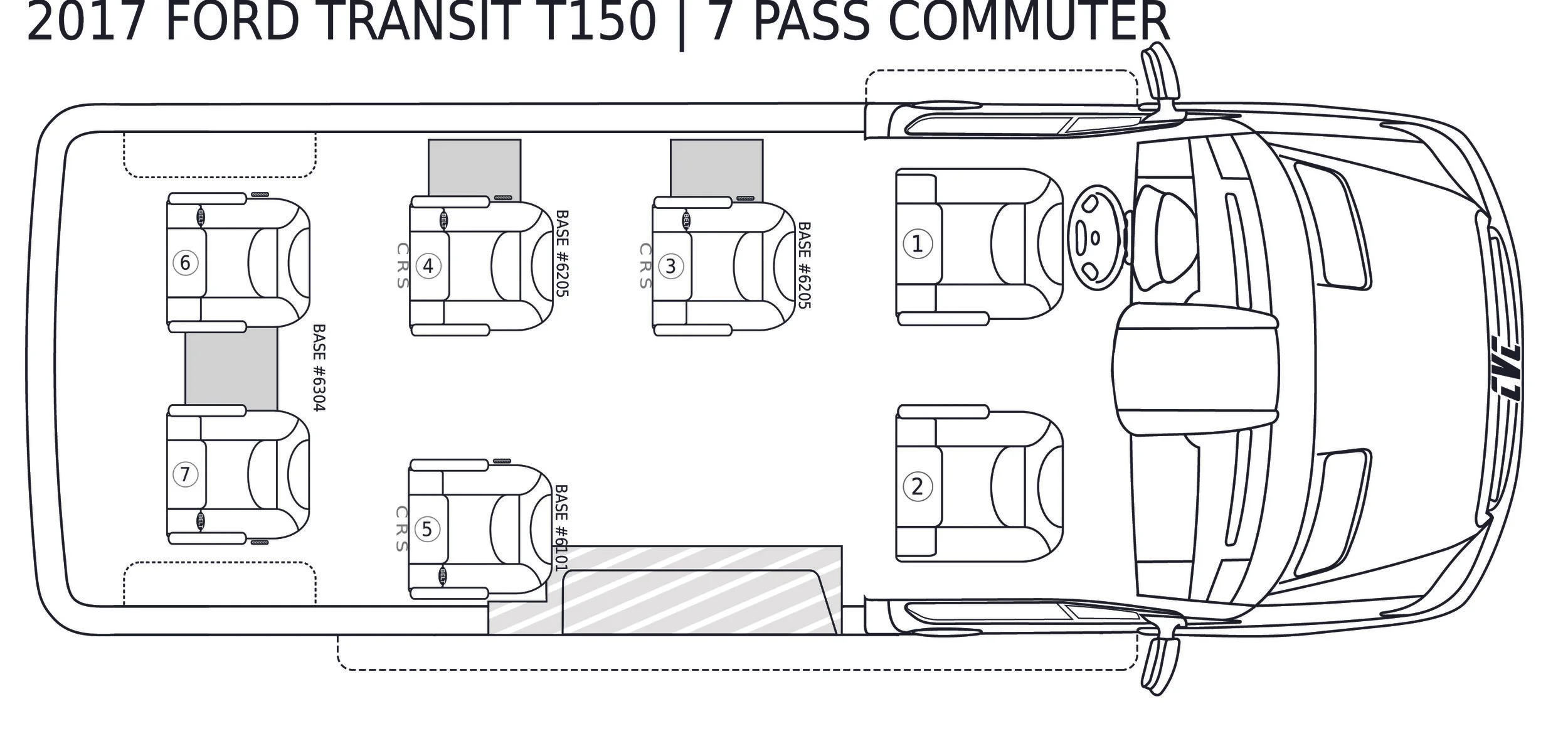 FORD TRANSIT T150 | 7 PASSENGER COMMUTER