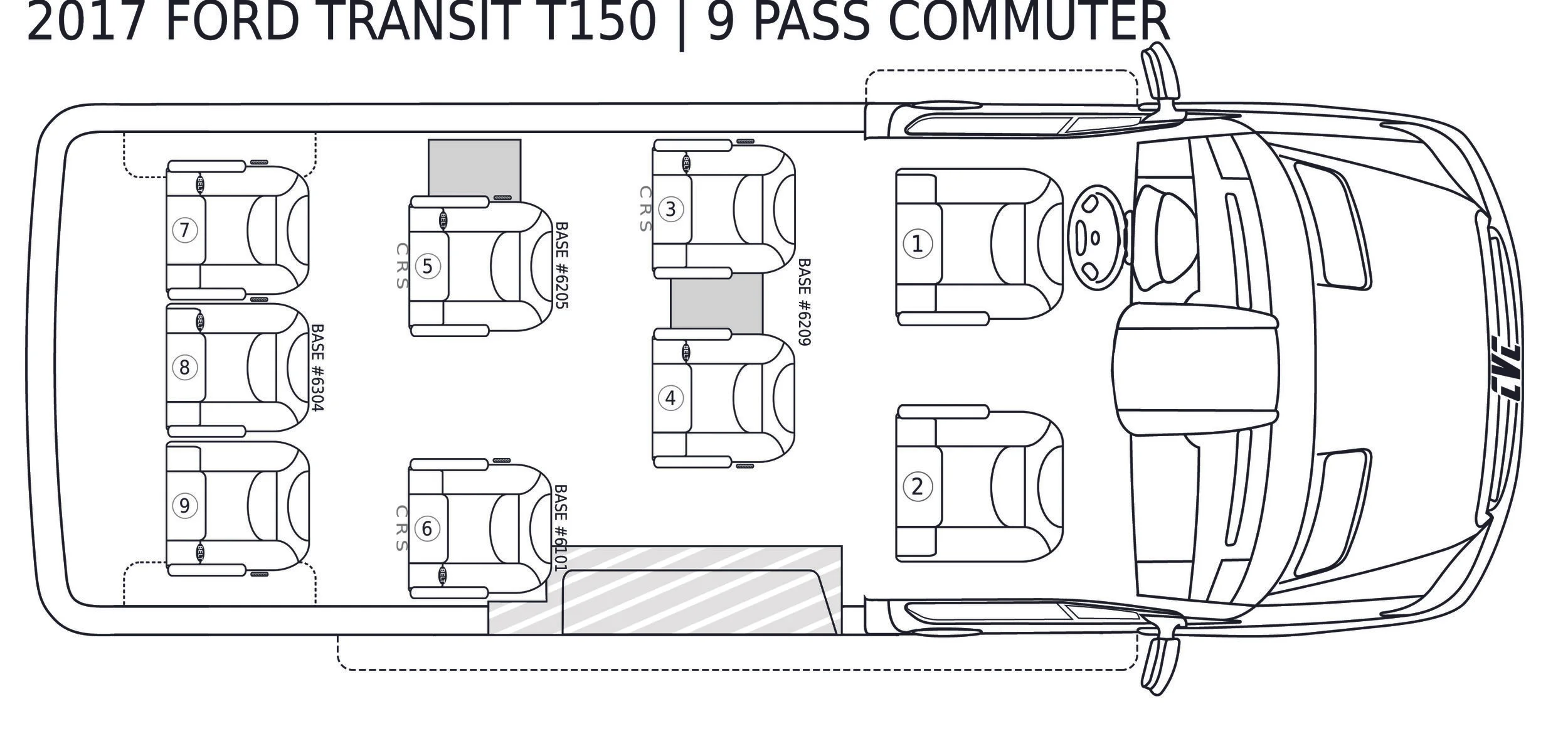 FORD TRANSIT T150 | 9 PASSENGER COMMUTER