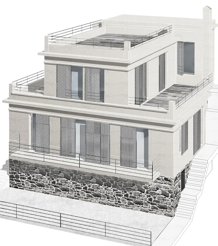 maison#azur#LLARCHITECTES#romain lachaniette#extension#villefranche sur mer#vue 3D#2.jpg