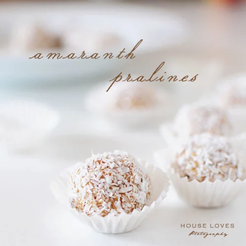 Amarantusowe Pralinki // Amaranth Pralines