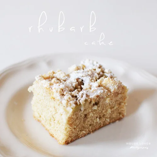 Rabarbarowiec // Rhubarb Cake