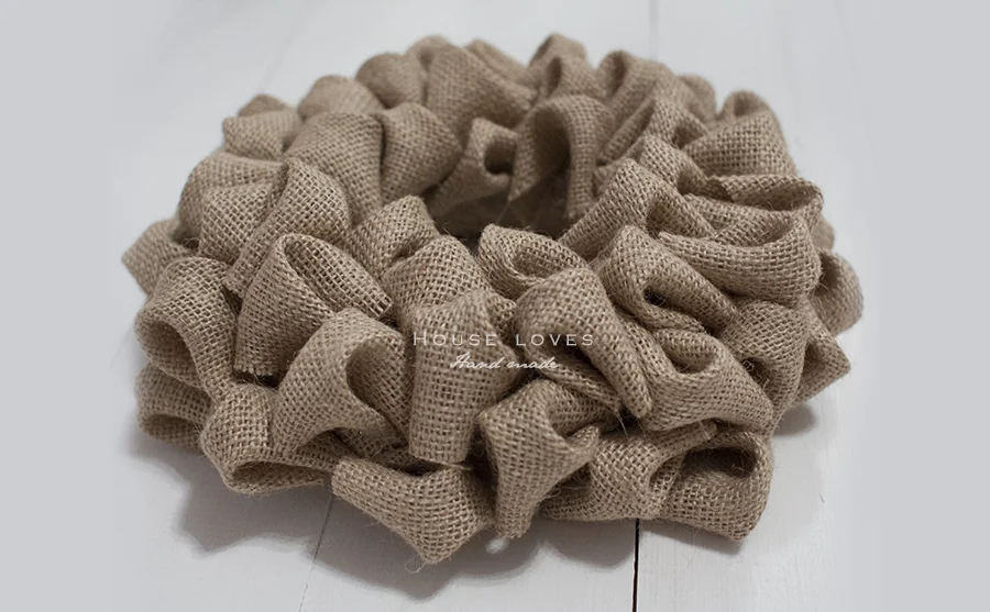 Wianek z Juty - DIY // Burlap Wreath - DIY
