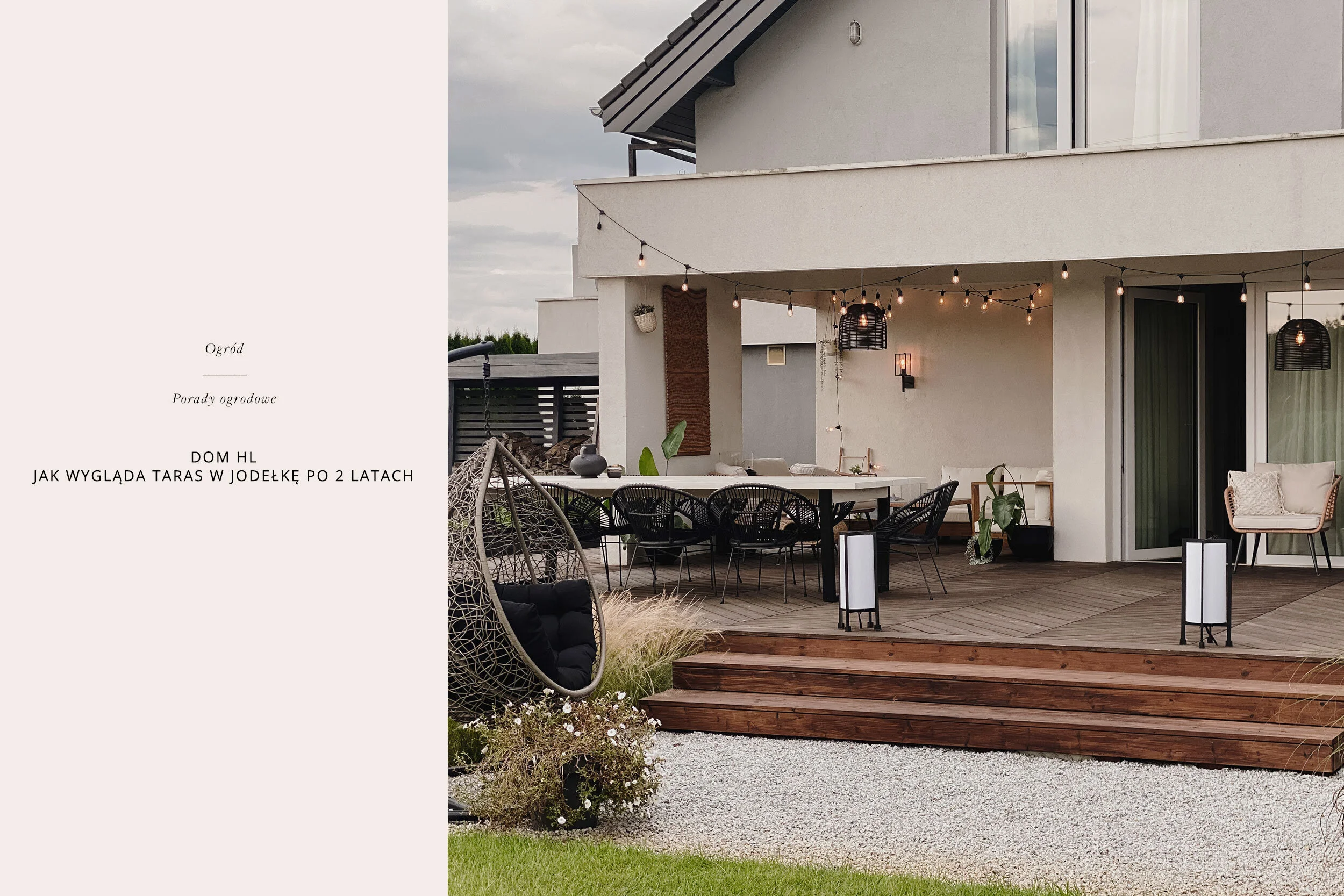 dom HL - jak wygląda taras w jodełkę po 2 latach