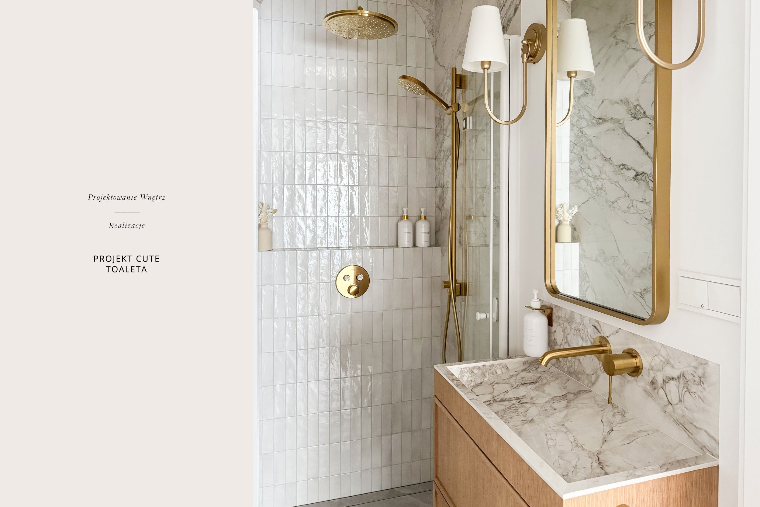 projekt CUTE - mała łazienka
