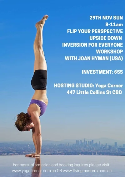 Yoga Corner Melbourne hots Joan Hyman