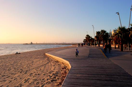 Yoga Corner Melbourne SUP Yoga at St Kilda Beach.png