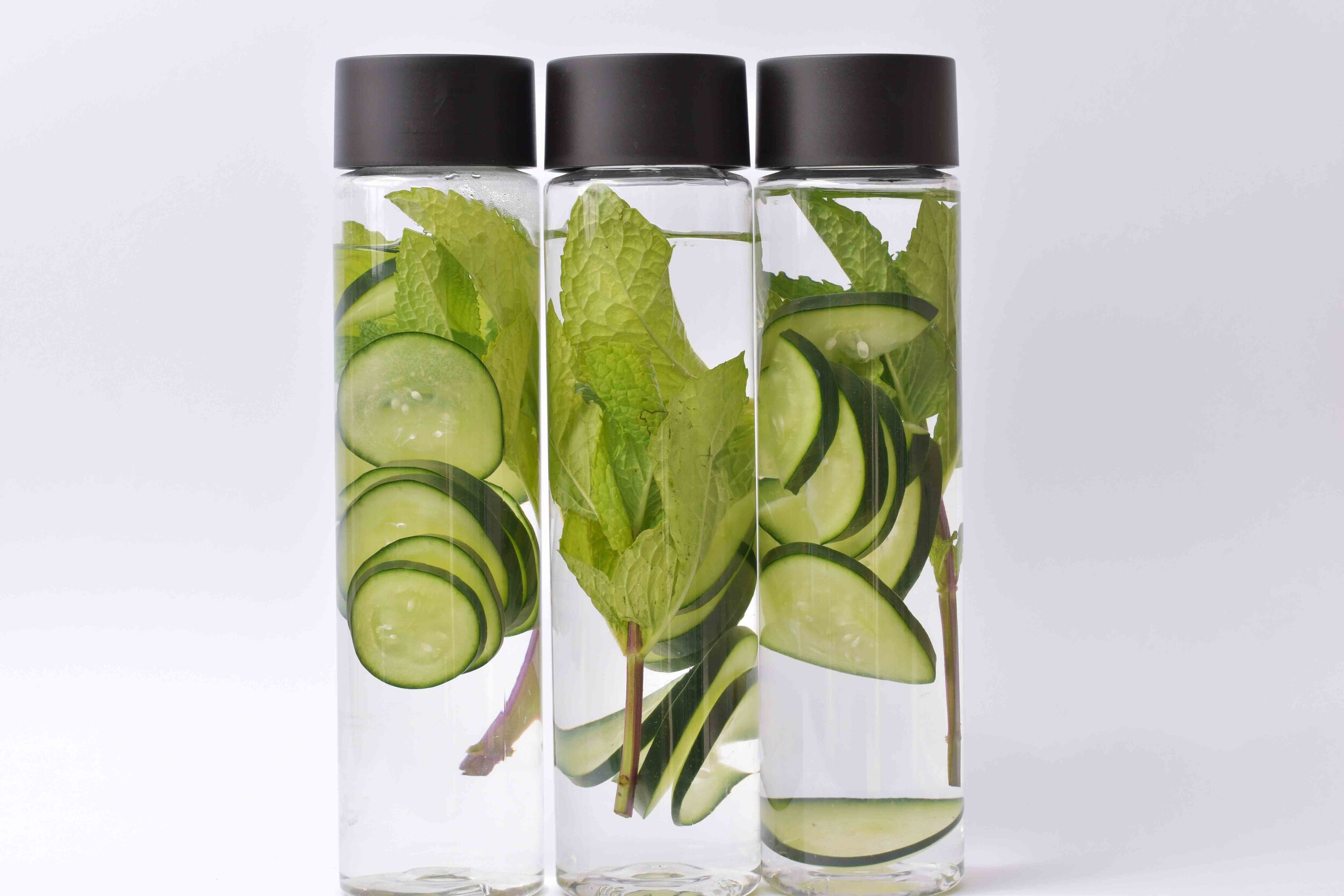 Left over cucumber? Slice it up and pop it in your water to drink later or pop it over your eyes to help reduce inflammation and puffiness!   (Image thanks to Alexander Duncan)