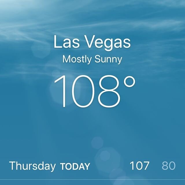 Good news it&rsquo;s under 110 degrees! #vegas #hotday #working #outside #dryheat