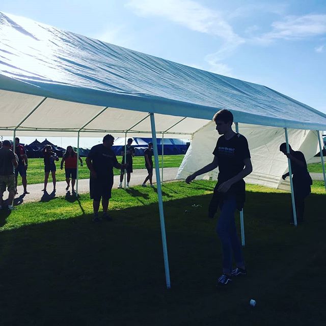 Were on to route to soul survivor! We can't wait to get there... Looks like the guys are cracking on with set up 😁