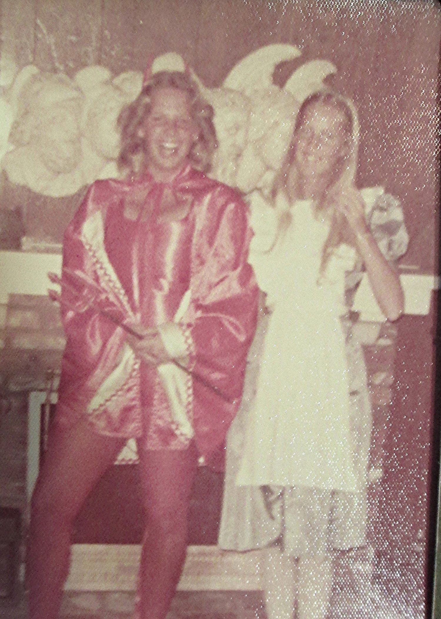 Halloween, Junior Year, my BF Valerie is Alice. Get what that leaves me? We were having too much fun to graduate!