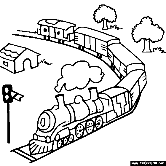 Or Color Your Own Train...