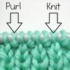 Classic Knit-One, Purl-Two pattern