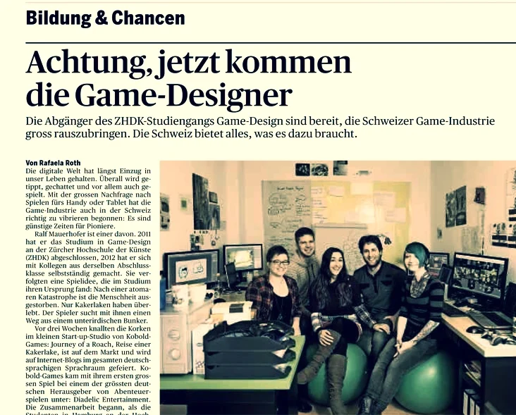 Achtung, jetzt kommen die Game-Designer