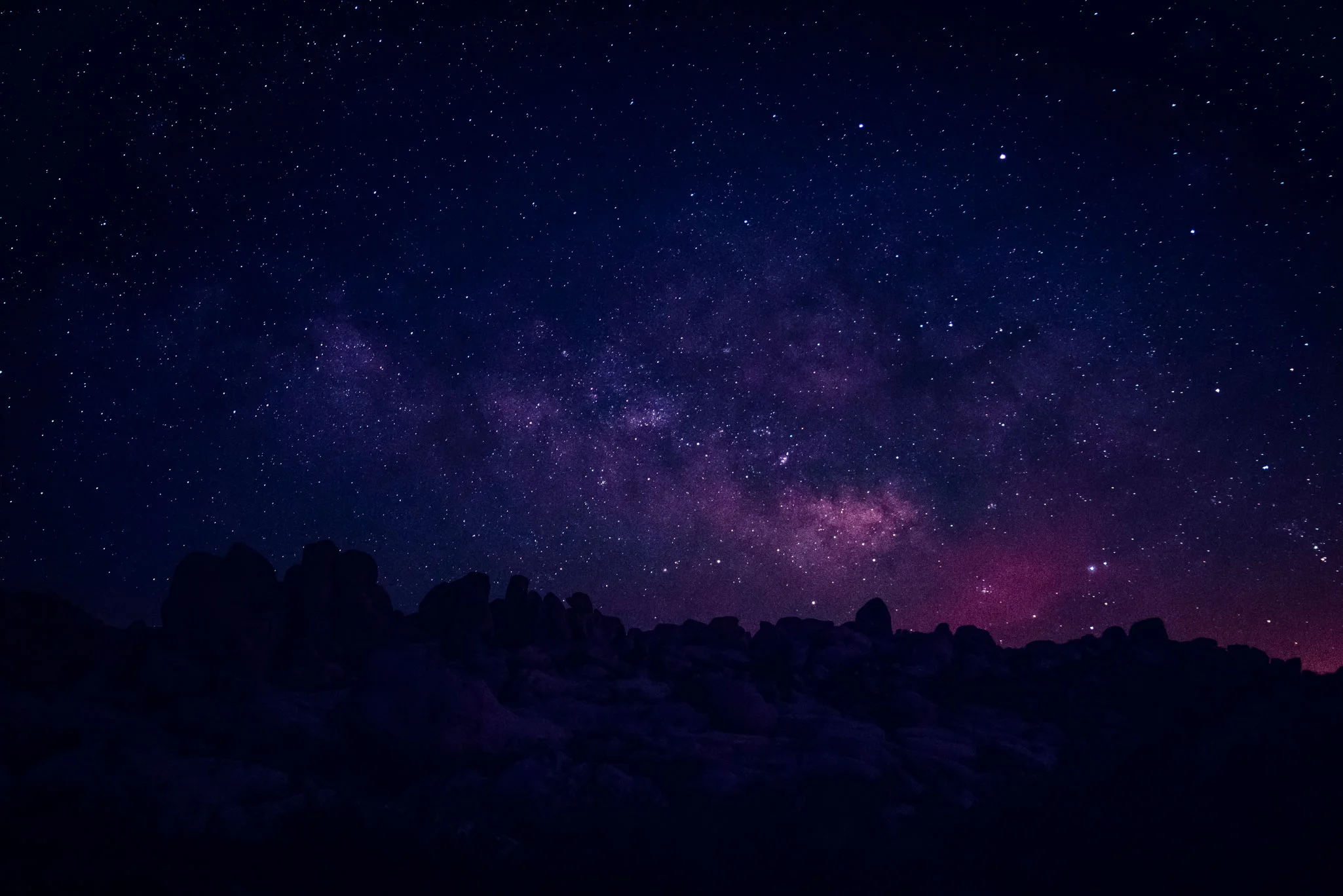 THE MILKY WAY AT JOSHUA TREE NATIONAL PARK