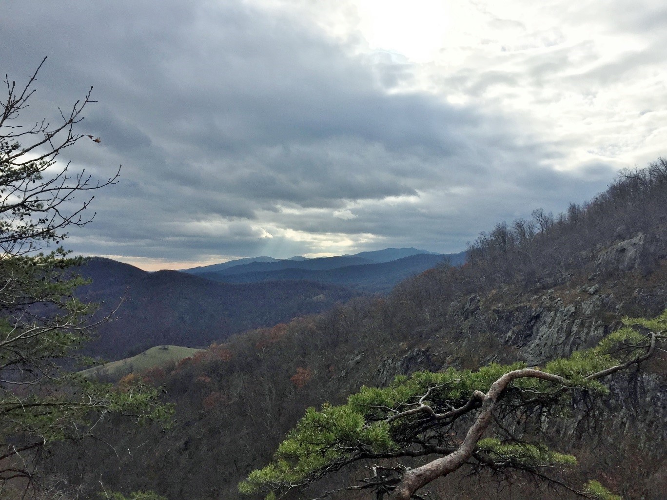 Big Devil's Stairs Trail, Shenandoah National Park. Emily Warner, 2016.