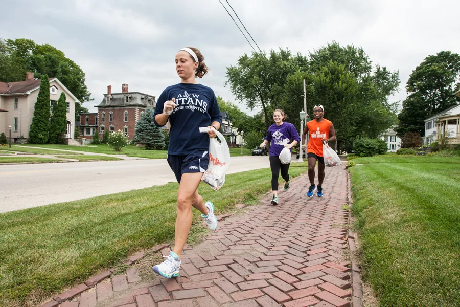 Going for a run? Here's how you can help the environment while exercising.