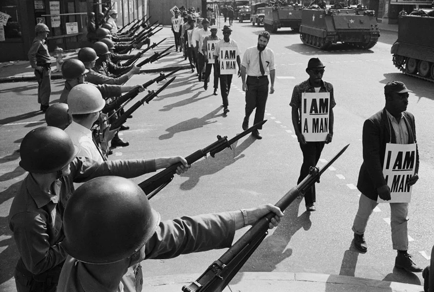 sanitation strike in memphis, tn. photo courtesy of recuerdos de pandora via flickr .