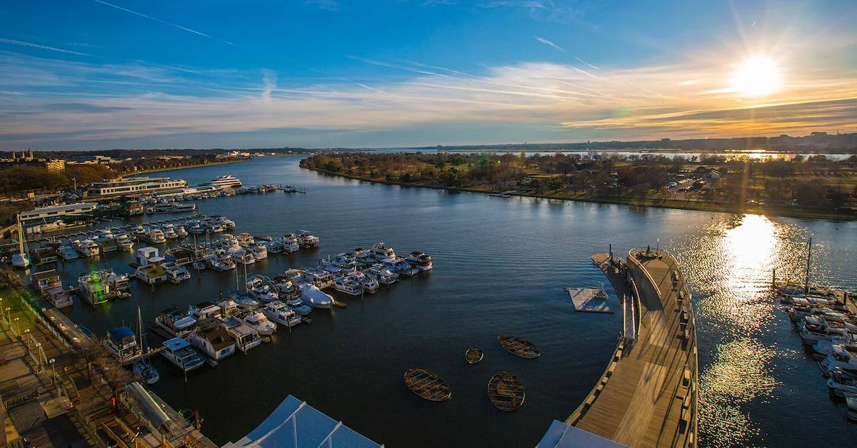 The Wharf is where the city meets the river. Photo courtesy of the District Wharf.