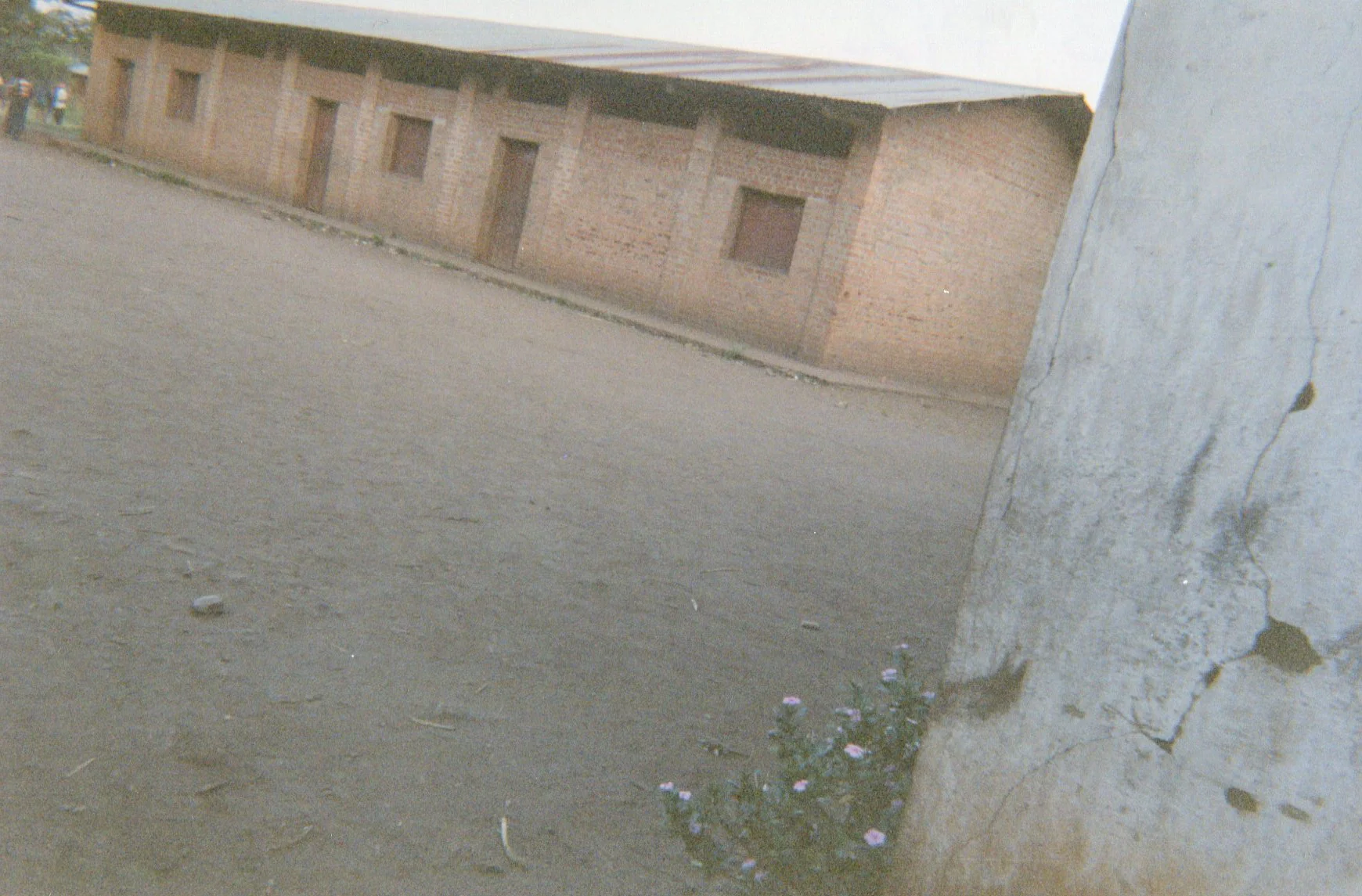 I took this photo to show the state of the house where I trained four ex-combatants in tailoring on one single machine. 