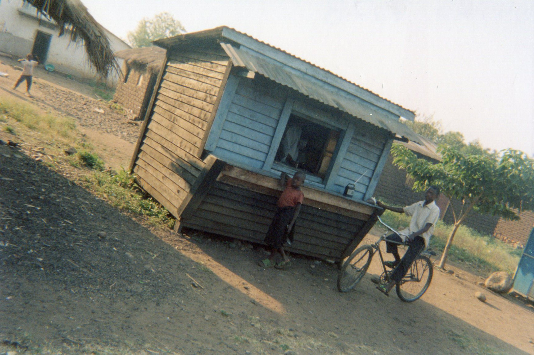  This photo shows the kiosk where I buy training materials for ex-combatants and other community members. 