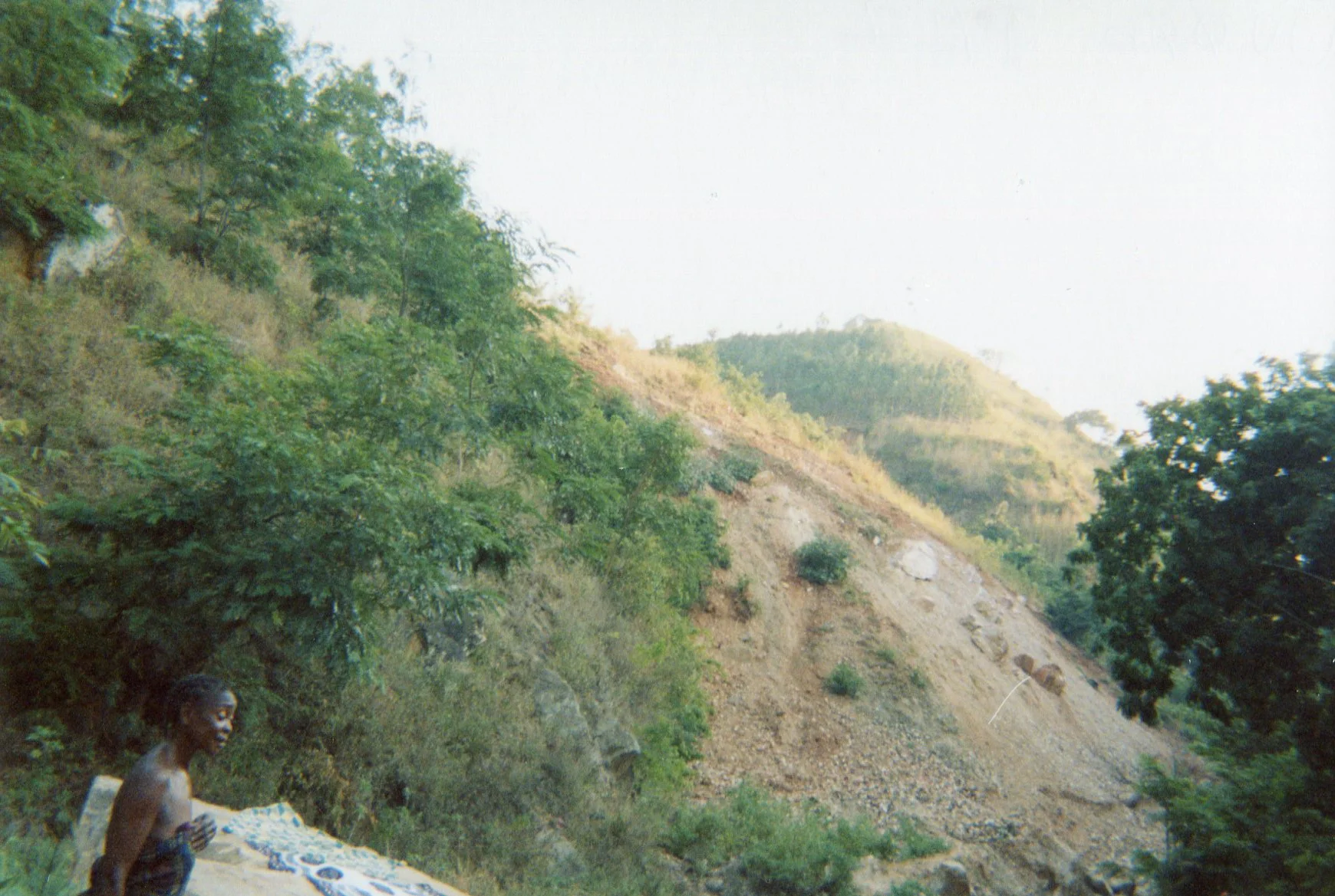 This photo shows the road going towards the military base — it was close to the river where the children had their military training.