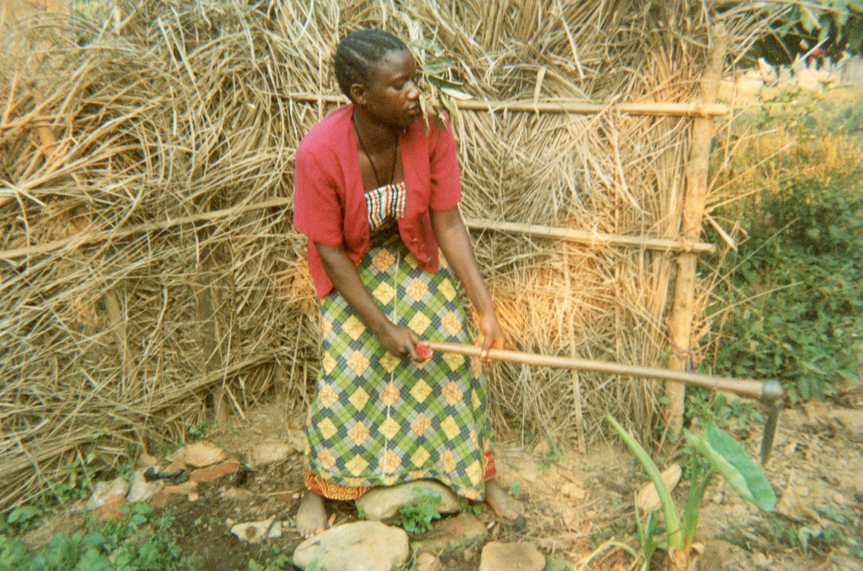 A friend who was also a child soldier who worked for their commander in their field before she left the Mai Mai.