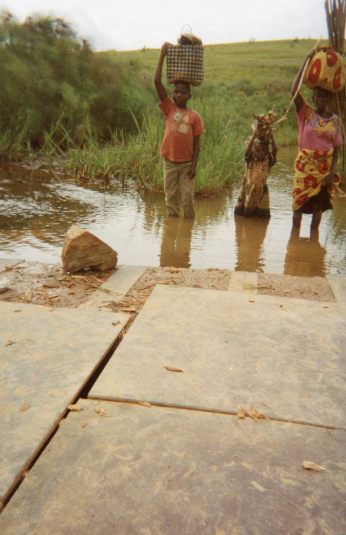  A river crossing that is posing a problem to some women farmers.&nbsp; 