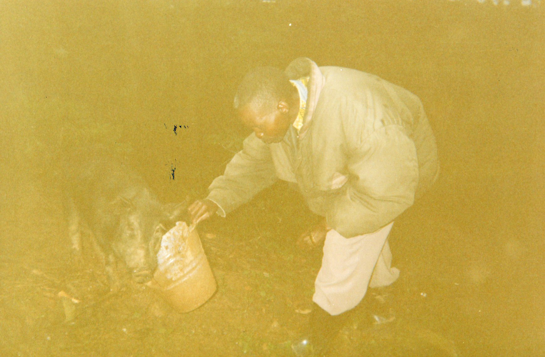  A father who raises pigs to pay for his children's school fees.&nbsp; 