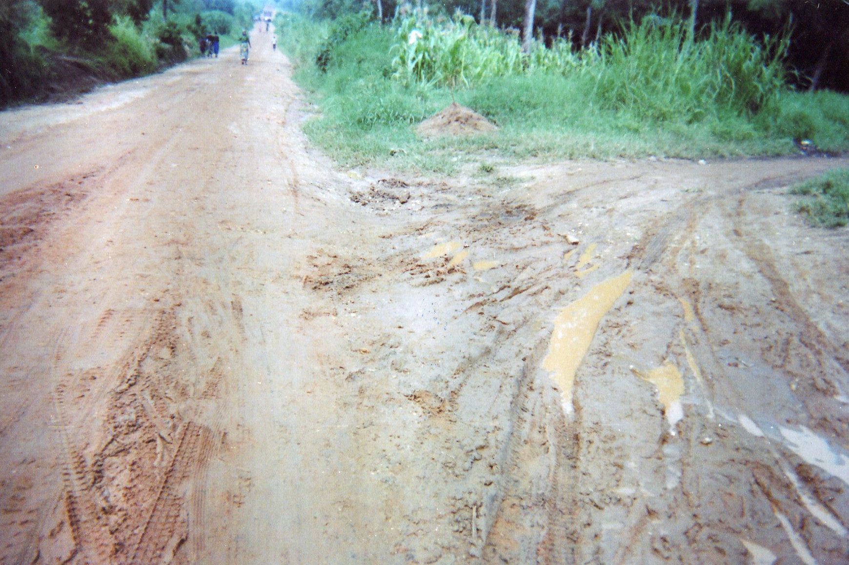  This mud reminds me of how we rolled in the mud during military training and these two roads remind me of how we shared tasks on the front line.&nbsp; 