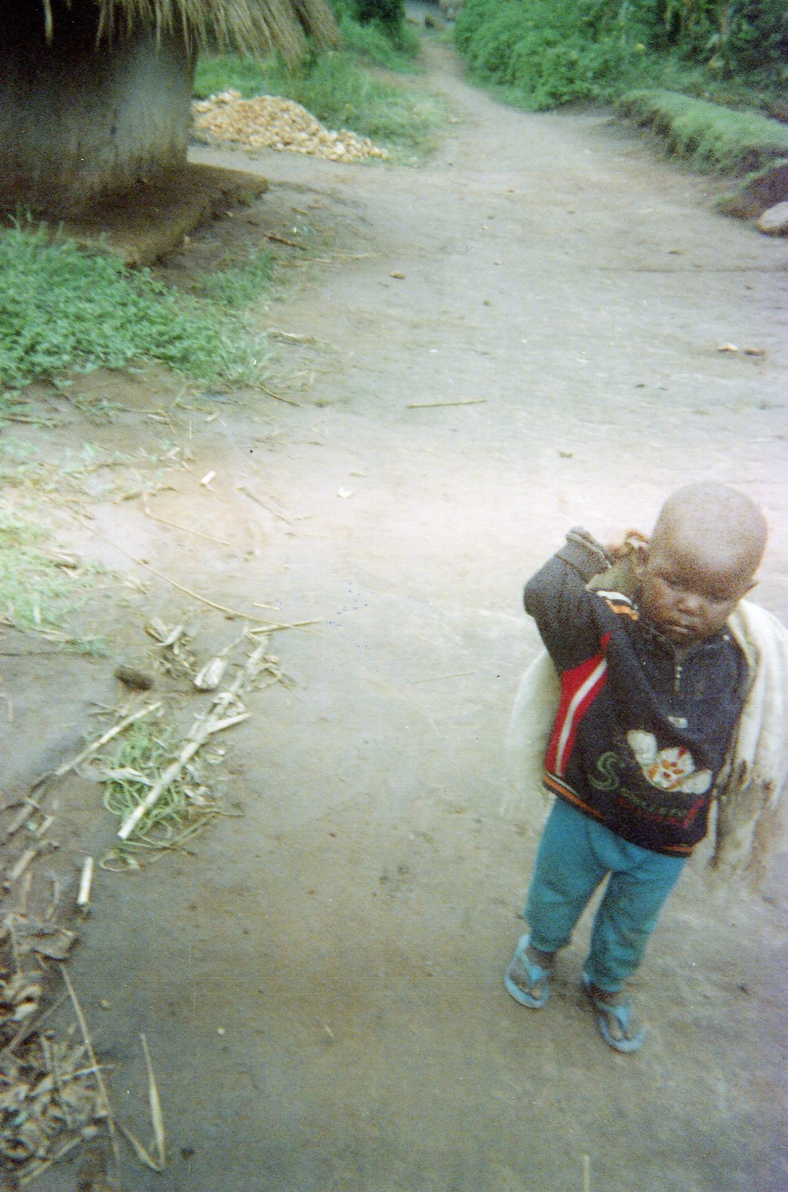  This child is forgotten and abandoned in the village following the war.&nbsp; 