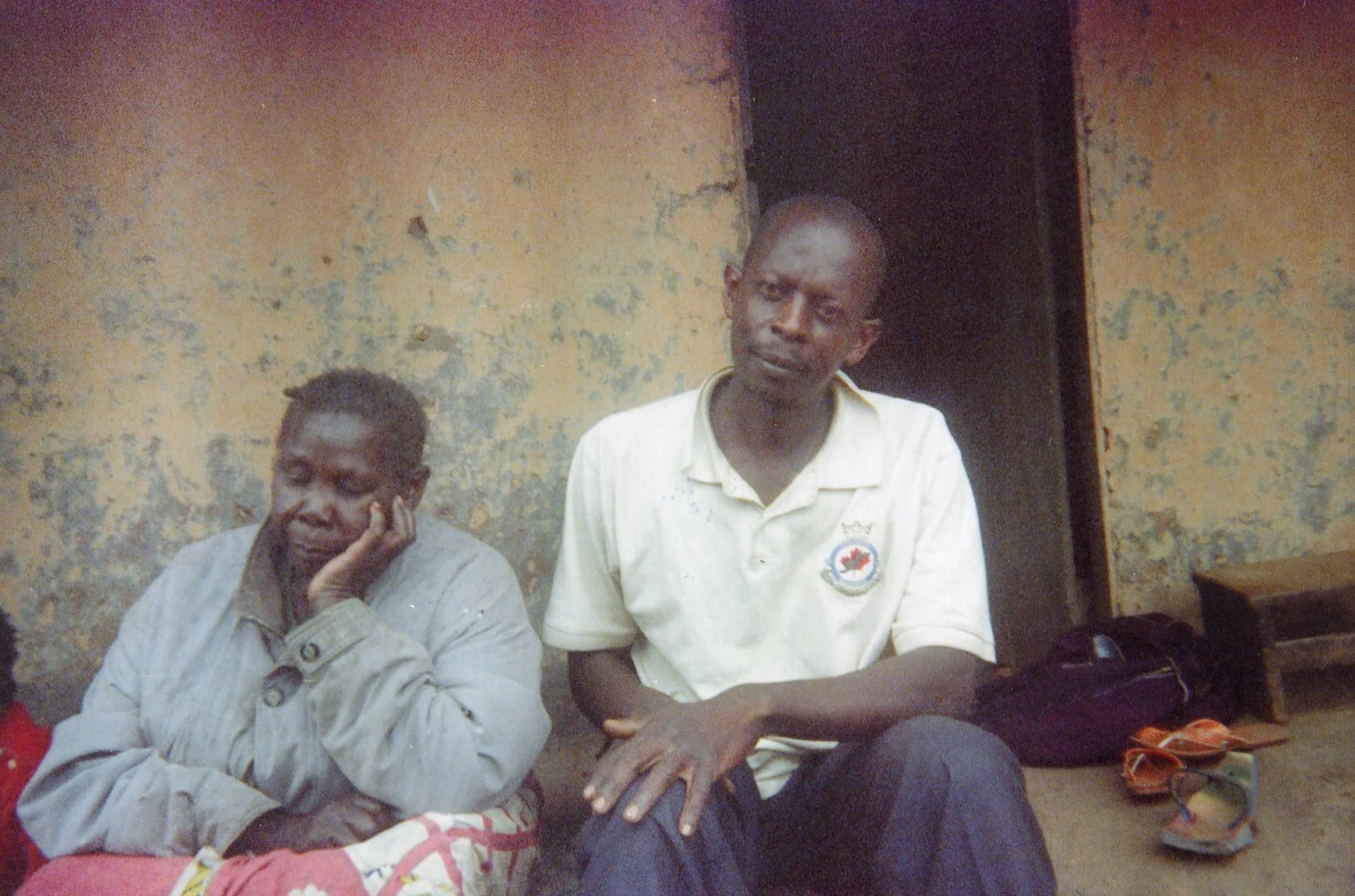 These people regret the effects of war, because everything has been pillaged in their house. 