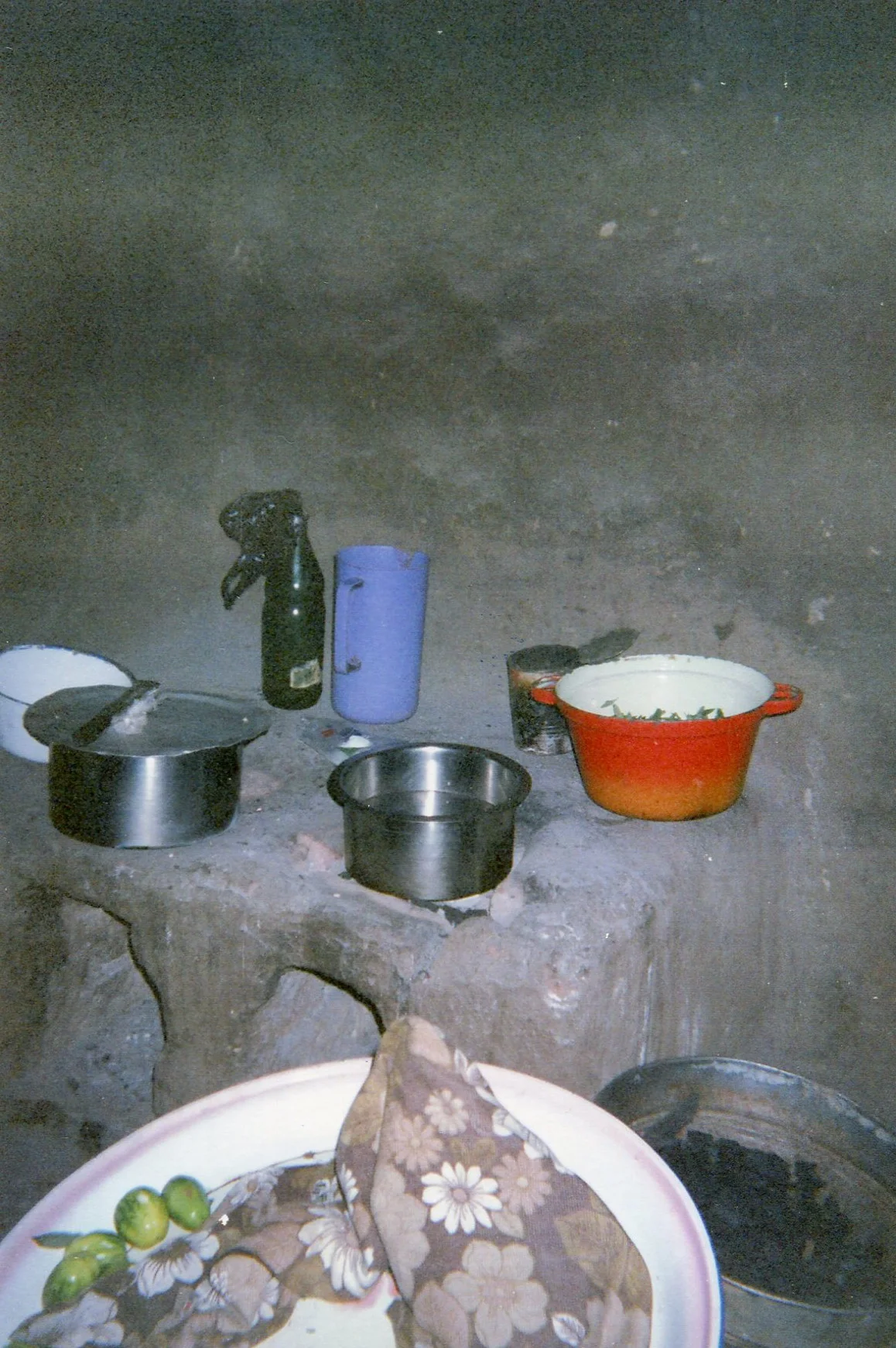 The joy of autonomously finding each other with the utensils that were pillaged at the civilians' houses.