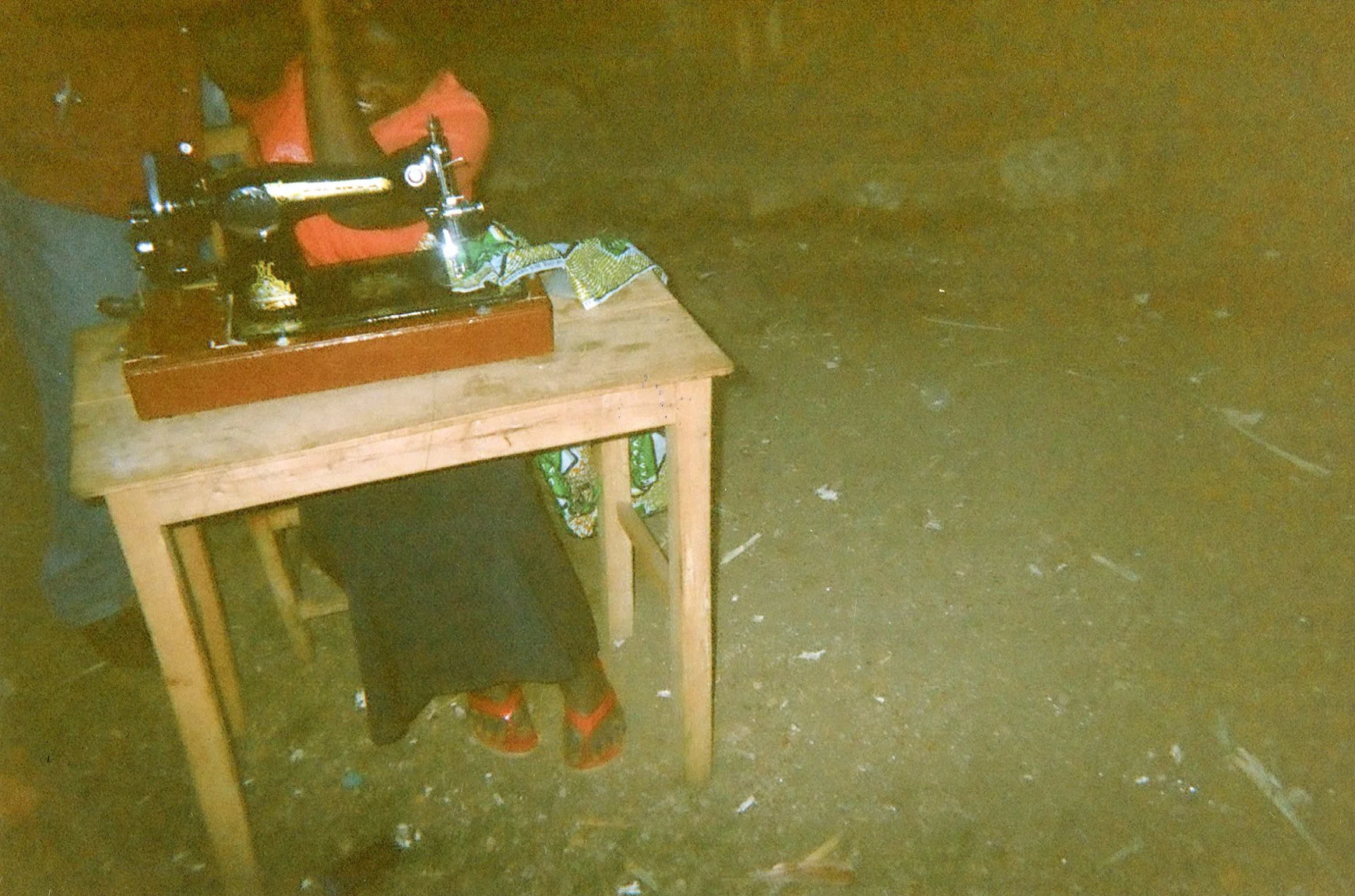 I was made to sew clothes because I knew how to sew. I would sew clothes for people on the spot. 