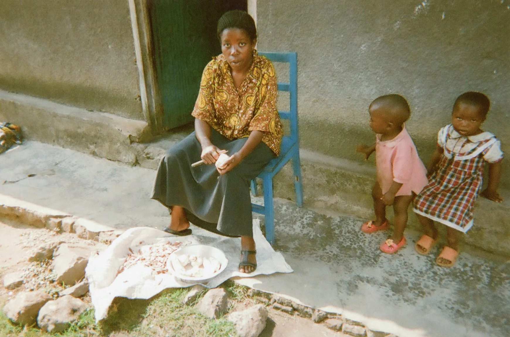 In most cases we would make potatoes for them but they would not give us (leave us starving). 