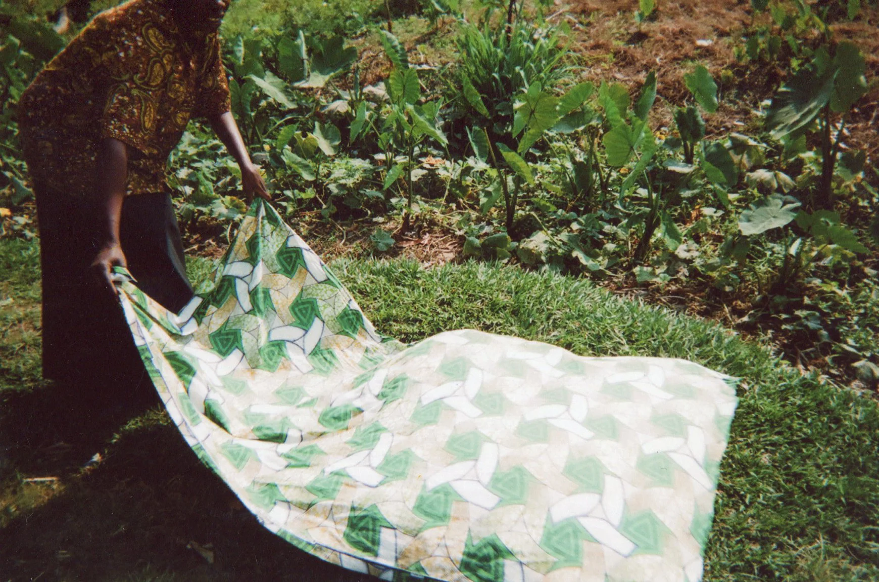 I am working in their garden. 