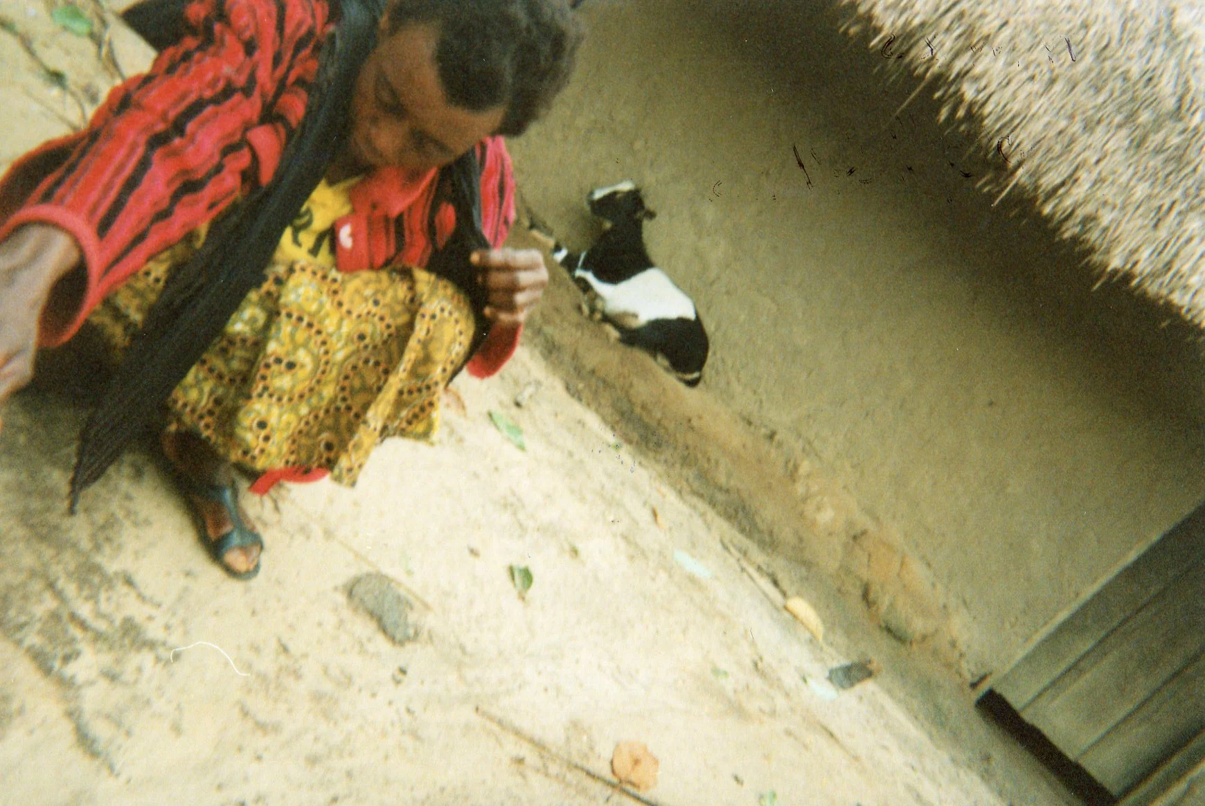 This woman is one of the people who helped me when I came out of the forest. And now she is sick. And I don't know how to help her because I don't have anything. 