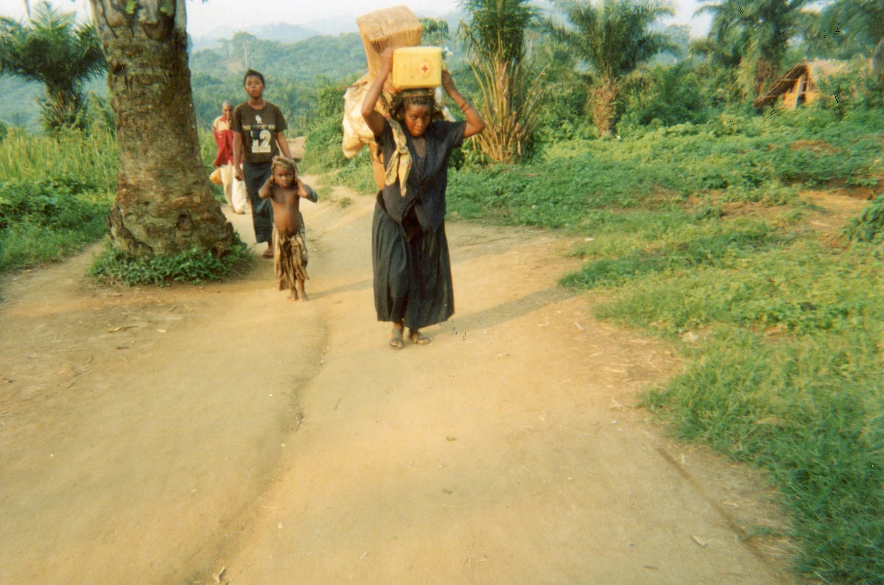 To return displaced people to the village. 