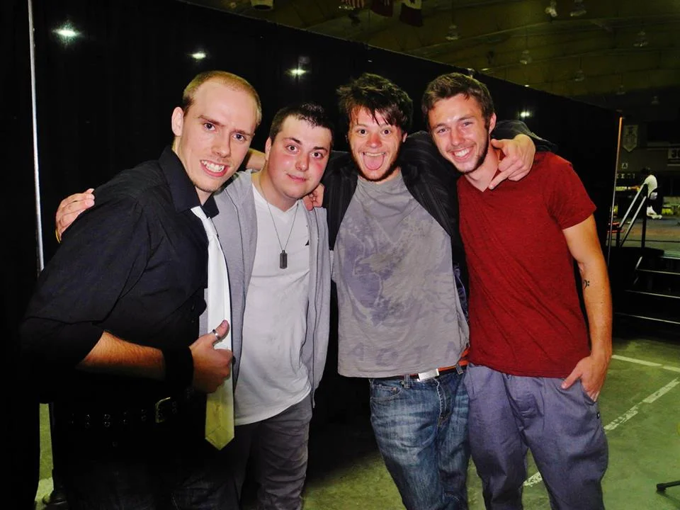 Practice Pays off, the guys are all smiles after their first show