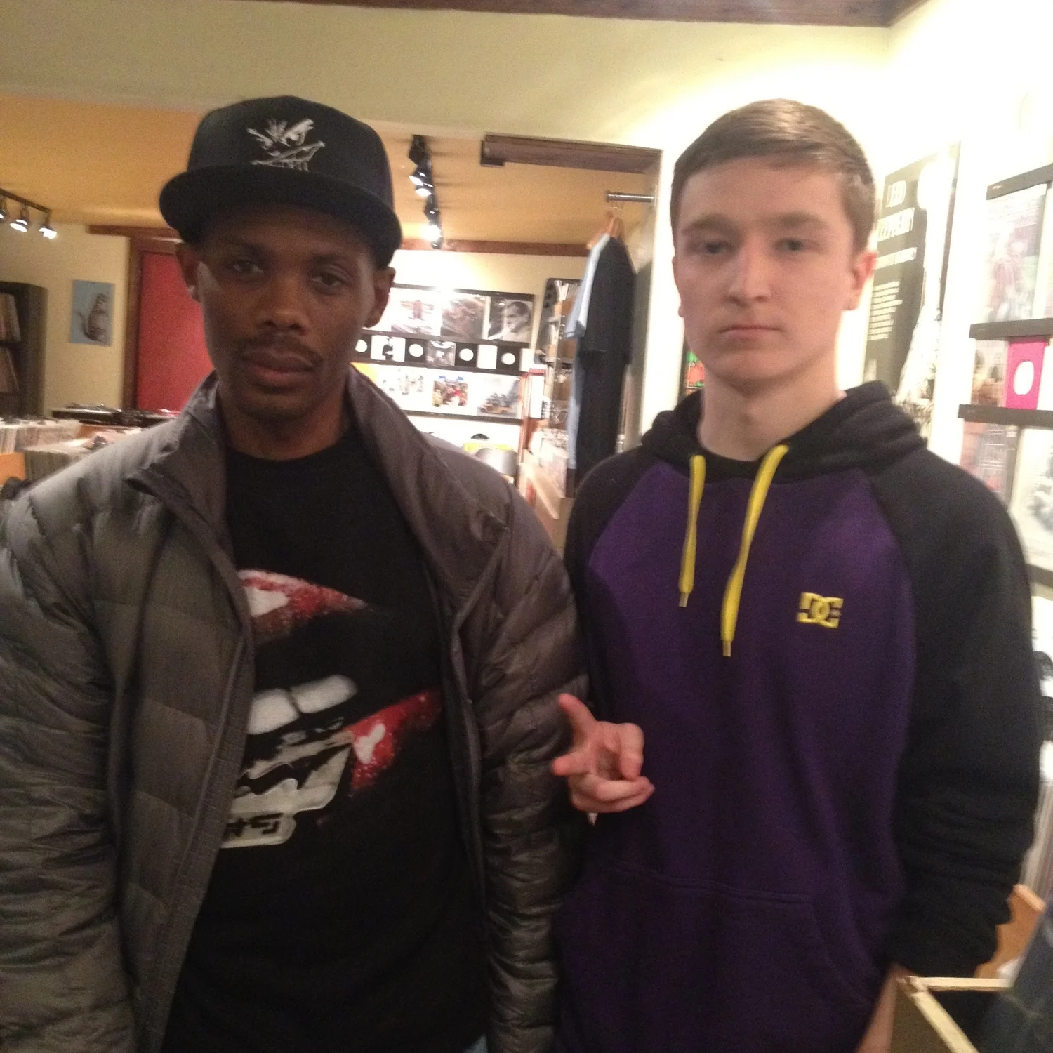 A picture of me and hip hop artist Cormega