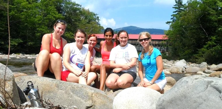 From left to right: Sarah, Heather, Mia, myself, Michelle, and Helene.