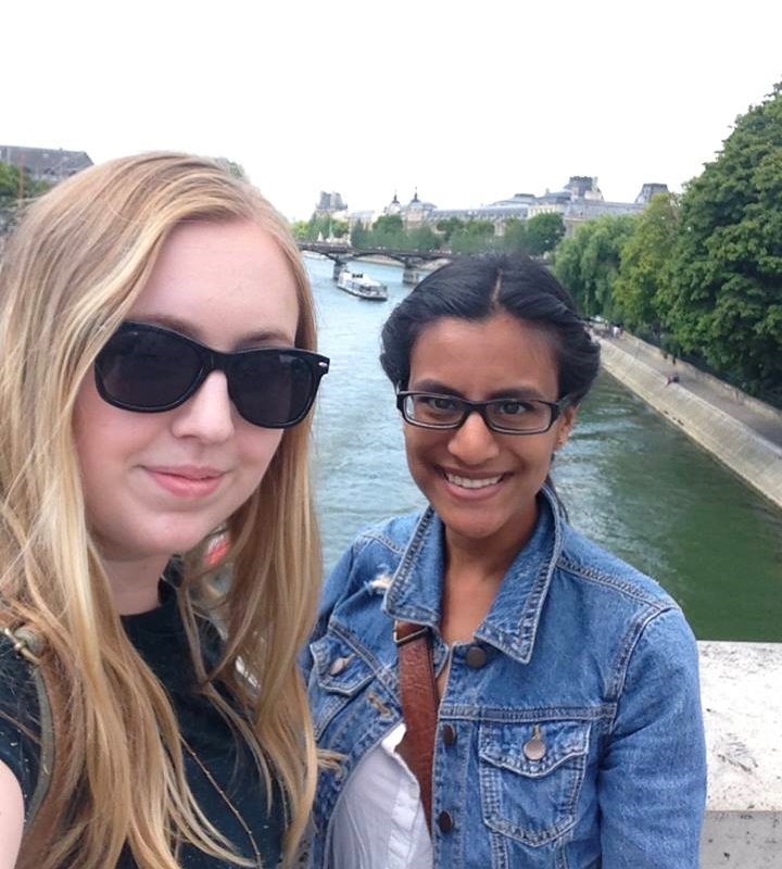  Emily and I on the Seine. 