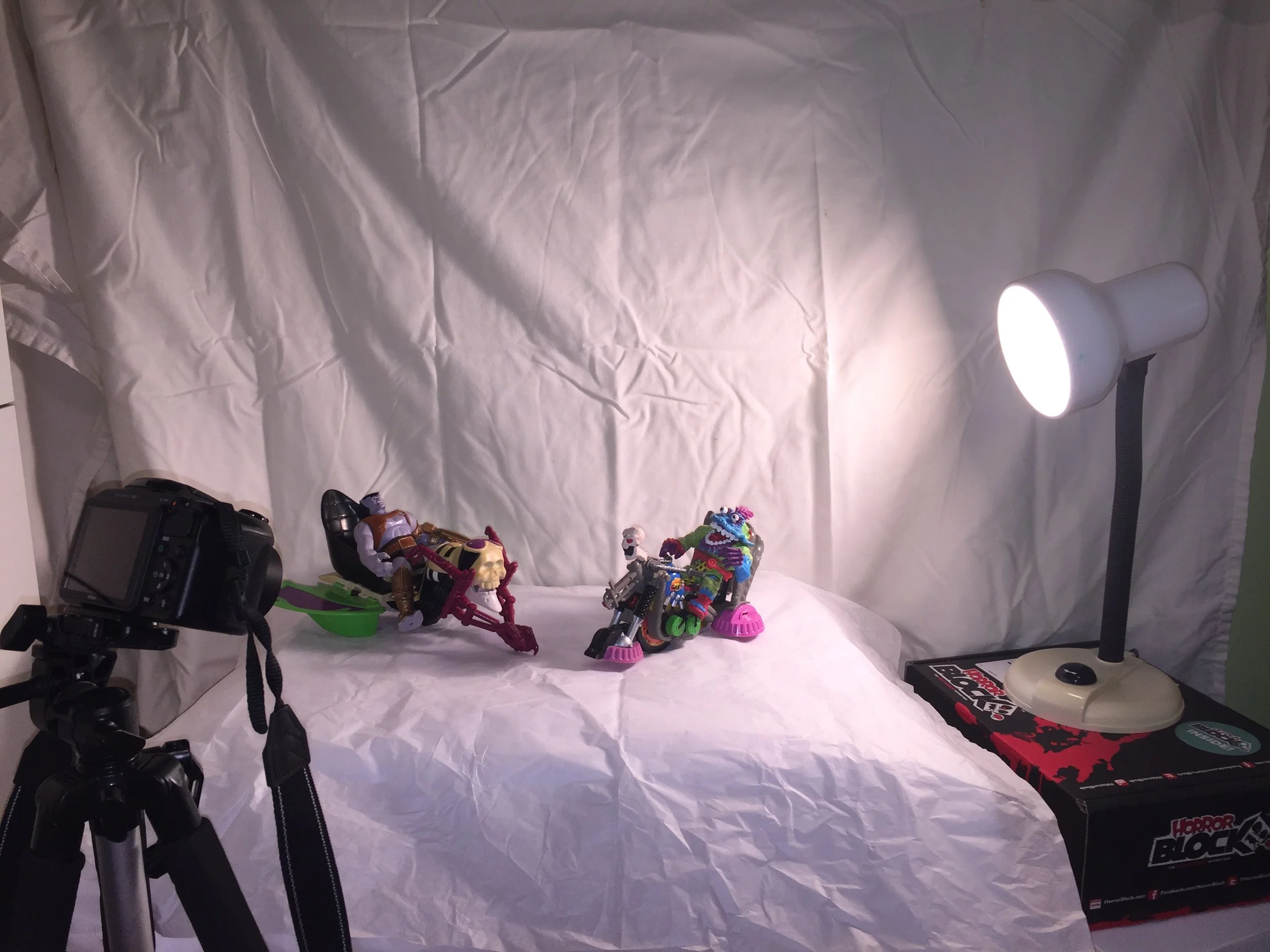 Makeshift animation studio in the corner of my tiny bedroom. 