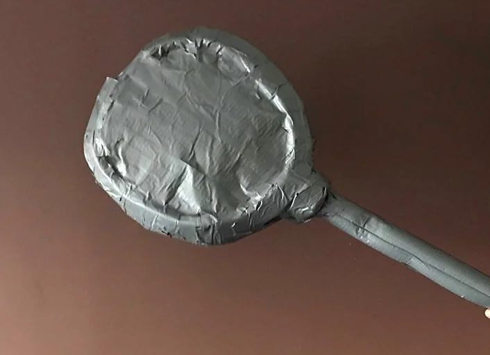 My friend’s boffer made to look like a frying pan.