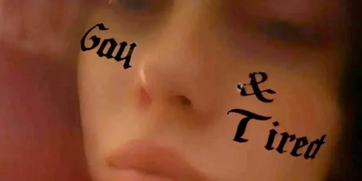 Billie, confirming her sexuality on her Instagram. Gay, tired and beautiful