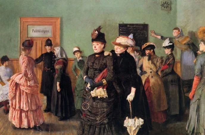 Christian Krohgs "Albertine i politilegens venteværelse" (1885) har trolig hentet inspirasjon fra Prindsen i Storgata 36 hvor Elementa har kontorer.