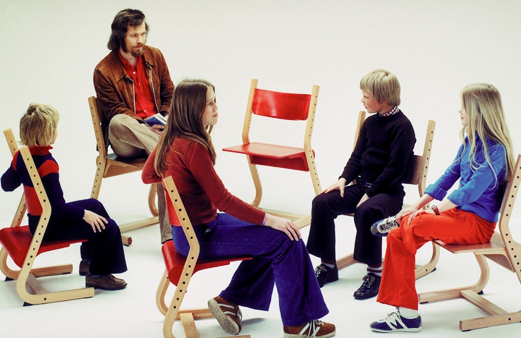 The Minimax Chair from 1970 - a precursor to the enormously successful Tripp Trapp chair of 1972, which holds a place as one of the most sold Scandinavian chairs in history.