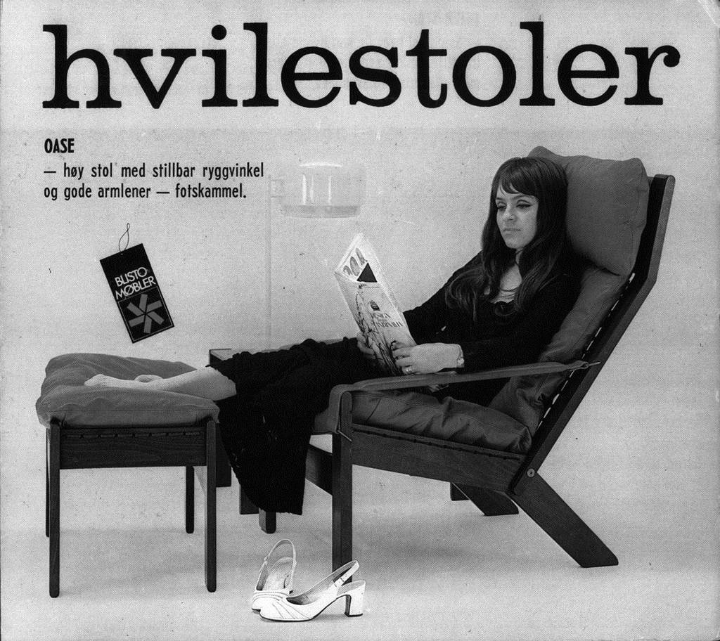 Oase easy chair designed for Stokke, 1967.