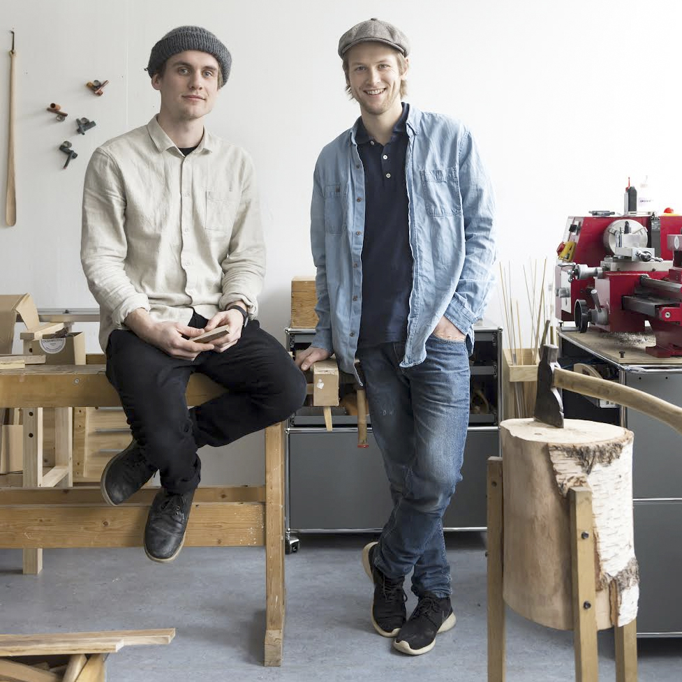 Stian Korntved Ruud & Jørgen Platou Willumsen in their studio at Carl Berner in Oslo.